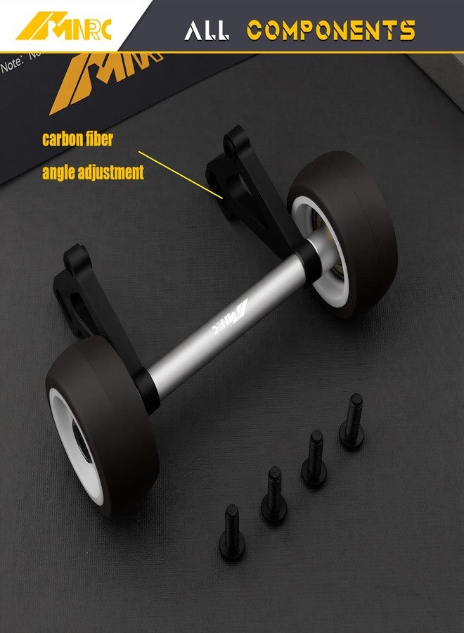 NMNRC Alloy Carbon Fiber Wheelie Bar Adjustable Angle Compatible with Arrma 1/8 Notorious Kraton 6S EXB V6 4X4 RTR Notorious Series Upgrades Part Sliver - Image 3